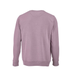 Unisex organic cotton sweatshirt with French terry 300 g/m² Capri lilac colour rear view