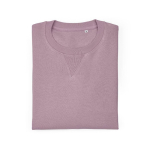 Unisex organic cotton sweatshirt with French terry 300 g/m² Capri lilac colour second front view