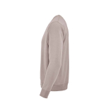 Unisex organic cotton sweatshirt with French terry 300 g/m² Capri taupe grey colour third view
