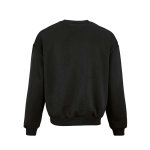 Unisex organic cotton oversized sweatshirt 340gsm Whitehaven black colour rear view