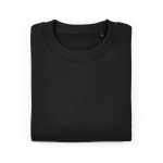 Unisex organic cotton oversized sweatshirt 340gsm Whitehaven black colour second front view