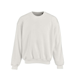 Unisex organic cotton oversized sweatshirt 340gsm Whitehaven white colour front view