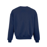 Unisex organic cotton oversized sweatshirt 340gsm Whitehaven navy-blue colour rear view