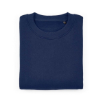 Unisex organic cotton oversized sweatshirt 340gsm Whitehaven navy-blue colour second front view