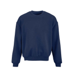 Unisex organic cotton oversized sweatshirt 340gsm Whitehaven navy-blue colour front view