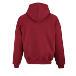 Unisex oversized 340 g/m² cotton and recycled polyester hoodie Ericeira burgundy colour rear view