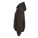 Unisex oversized 340 g/m² cotton and recycled polyester hoodie Ericeira lilac colour third view