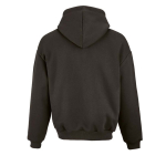 Unisex oversized 340 g/m² cotton and recycled polyester hoodie Ericeira lilac colour rear view