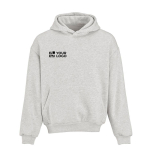 Unisex oversized 340 g/m² cotton and recycled polyester hoodie Ericeira main view
