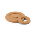 2-in-1 double-layer cork trivet made in Europe natural colour second view