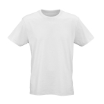 Unisex organic cotton regular fit T-shirt 165g/m² Copacabana white colour front view