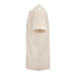 Unisex organic cotton regular fit T-shirt 165g/m² Copacabana beige colour third view