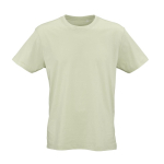 Unisex organic cotton regular fit T-shirt 165g/m² Copacabana pastel green colour front view
