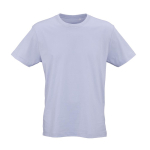 Unisex organic cotton regular fit T-shirt 165g/m² Copacabana pastel blue colour front view