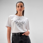 Women’s organic ring-spun cotton T-shirt 165 g/m² Copacabana white colour second ambient view
