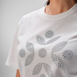 Women’s organic ring-spun cotton T-shirt 165 g/m² Copacabana white colour third ambient view
