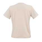 Women’s organic ring-spun cotton T-shirt 165 g/m² Copacabana beige colour rear view