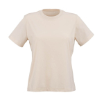 Women’s organic ring-spun cotton T-shirt 165 g/m² Copacabana beige colour front view