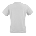 Women’s organic ring-spun cotton T-shirt 165 g/m² Copacabana light grey colour rear view