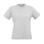 Women’s organic ring-spun cotton T-shirt 165 g/m² Copacabana light grey colour front view