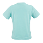 Women’s organic ring-spun cotton T-shirt 165 g/m² Copacabana light-green colour rear view