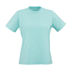 Women’s organic ring-spun cotton T-shirt 165 g/m² Copacabana light-green colour front view