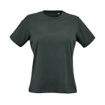 Women’s organic ring-spun cotton T-shirt 165 g/m² Copacabana dark green colour front view