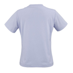 Women’s organic ring-spun cotton T-shirt 165 g/m² Copacabana pastel blue colour rear view