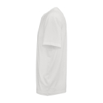 Unisex organic cotton rib knit T-shirt 180g/m² Maya white colour third view