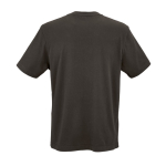 Unisex organic cotton rib knit T-shirt 180g/m² Maya lilac colour rear view