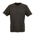 Unisex organic cotton rib knit T-shirt 180g/m² Maya lilac colour front view