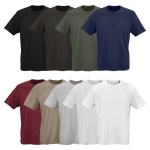 Unisex organic cotton rib knit T-shirt 180g/m² Maya
