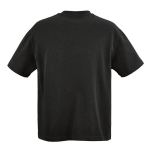 Unisex organic cotton oversized fit T-shirt 240 g/m² Paloma black colour rear view
