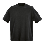 Unisex organic cotton oversized fit T-shirt 240 g/m² Paloma black colour front view