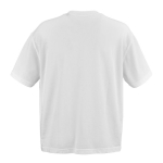 Unisex organic cotton oversized fit T-shirt 240 g/m² Paloma white colour rear view