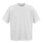 Unisex organic cotton oversized fit T-shirt 240 g/m² Paloma white colour front view