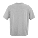 Unisex organic cotton oversized fit T-shirt 240 g/m² Paloma marbled grey colour rear view