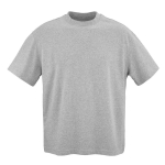 Unisex organic cotton oversized fit T-shirt 240 g/m² Paloma marbled grey colour front view