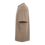 Unisex organic cotton oversized fit T-shirt 240 g/m² Paloma light brown colour third view