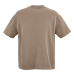 Unisex organic cotton oversized fit T-shirt 240 g/m² Paloma light brown colour rear view