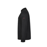 Unisex long-sleeve chef jacket with double button fastening 190 g/m2 Velilla black colour third view
