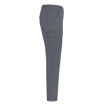 Unisex multi-pocket twill trousers with elasticated waist 190 g/m2 Velilla grey colour fourth view