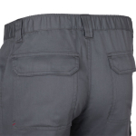 Unisex multi-pocket twill trousers with elasticated waist 190 g/m2 Velilla grey colour fifth view