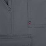 Unisex multi-pocket twill trousers with elasticated waist 190 g/m2 Velilla grey colour ninth view