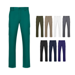 Unisex multi-pocket twill trousers with elasticated waist 190 g/m2 Velilla various colours