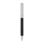 Chrome-plated stainless steel pen, glossy finish, black ink black colour first view