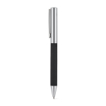 Chrome-plated stainless steel pen, glossy finish, black ink black colour second view