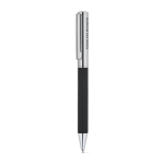 Chrome-plated stainless steel pen, glossy finish, black ink black colour image with logo 4