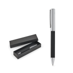 Chrome-plated stainless steel pen, glossy finish, black ink various colours