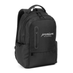 Laptop backpack with 2 padded compartments 20L 17” black colour image with logo